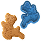 Leaping Reindeer with Bow Cookie Cutter and Embosser Stamp Set | Christmas, Elegant