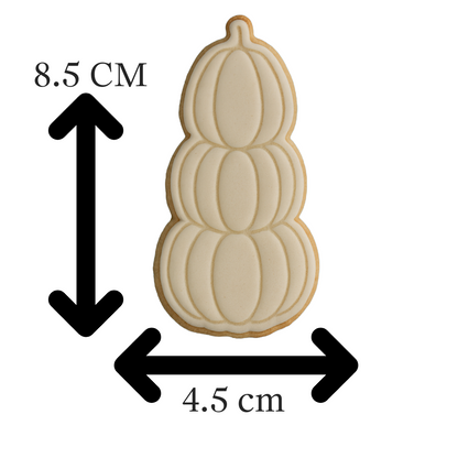 Stacked Pumpkins Cookie Cutter with Embosser – Halloween & Spring Baking