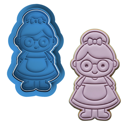 Mrs. Claus Cookie Cutter and Embosser Stamp Set | Christmas, Holiday, Cute