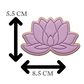 Lotus Flower Cookie Cutter and Embosser Stamp Yoga Zen Floral