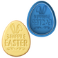 Happy Easter Egg with Bunny Ears Cookie Cutter and Embosser Stamp | Spring Holiday, Cute Rabbit Details