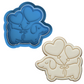 Cute Dachshund Dog Heart Balloons Cookie Cutter and Embosser Stamp