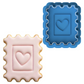 Love Heart Postage Stamp Cookie Cutter and Embosser Set | Valentine's Day, Sweet Mail, Wedding