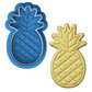 Pineapple Fruit Cookie Cutter and Embosser Set | Tropical Luau Summer Party Baking