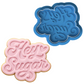 Hey Sugar Cookie Cutter and Embosser Stamp | Retro Valentine, Sweet Quote, Flirty Phrase