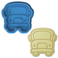 Cute School Bus Cookie Cutter and Embosser Stamp Set | Back to School, Wheels