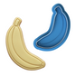 Banana Fruit Cookie Cutter and Embosser | Tropical Jungle Summer Party Baking