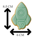 Rocket Ship Cookie Cutter and Embosser Stamp Set | Space, Blast Off, Birthday