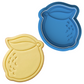 Fresh Lemon Fruit Cookie Cutter and Embosser Stamp Set | Summer, Citrus, Tutti Frutti Theme