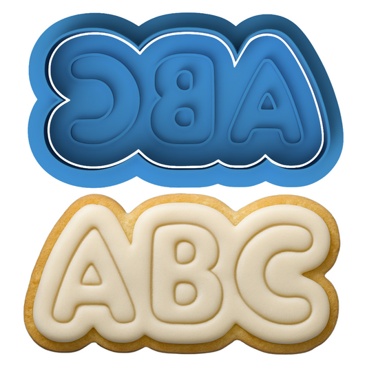 ABC Cookie Cutter & Embosser – Teacher & School Cookie Design