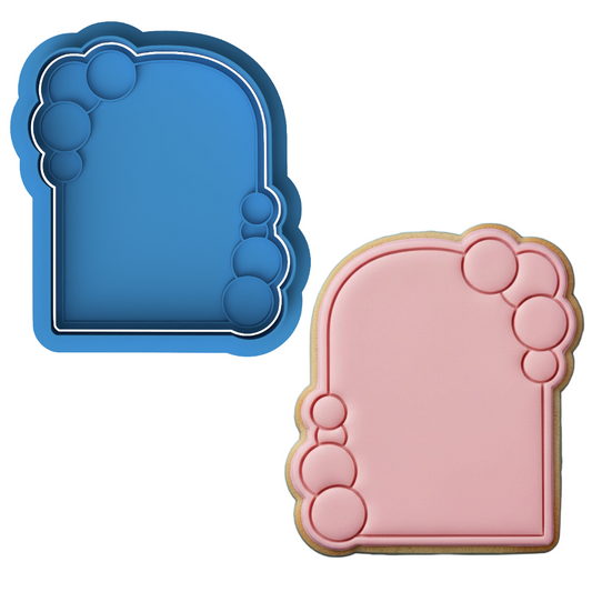 Bubble Arch Plaque Cookie Cutter & Embosser Stamp (Baby Shower & Birthday)