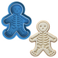 Skeleton Cookie Cutter with Embosser – Halloween Bones Gingerbread Man