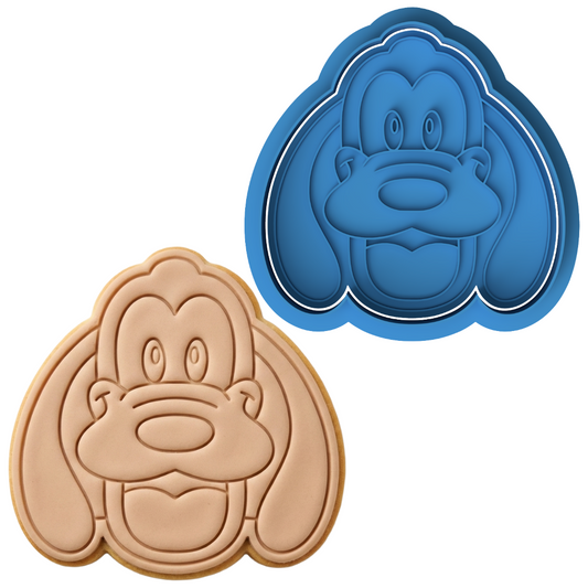 Pluto Dog Face Cookie Cutter and Embosser Stamp Set | Classic Cartoon, Mickey's Friend