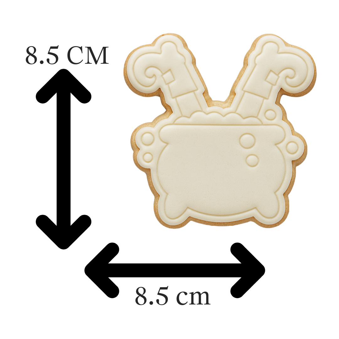 Witch Cauldron with Bubbling Potion Cookie Cutter with Embosser – Halloween