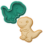 T-Rex Cookie Cutter & Embosser Dinosaur Biscuit Stamp