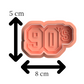 90’s Cookie Cutter & Embosser Set – Retro Party Theme