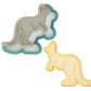Kangaroo Cookie Cutter & Embosser Safari Animal Biscuit Stamp