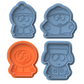 South Park Character Cookie Cutter & Embosser Set – Cartman, Kenny, Kyle, Stan