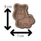 Horse Cookie Cutter & Embosser – Farm Animal Biscuit Stamp