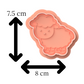 Lamb Cookie Cutter & Embosser – Sheep Biscuit Stamp
