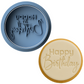 Happy Birthday Cookie Cutter & Embosser Stamp V3