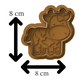 Cow Cookie Cutter & Embosser Farm Animal Biscuit Stamp