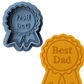 Best Dad V2 Cookie Cutter and Embosser Stamp Fathers Day