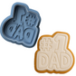 #1 Dad Cookie Cutter & Embosser Set