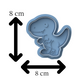 Velociraptor Dinosaur Cookie Cutter & Embosser Biscuit Stamp