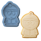 South Park Character Cookie Cutter & Embosser Set – Cartman, Kenny, Kyle, Stan