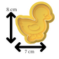 Duck Cookie Cutter & Embosser Farm Animal Biscuit Stamp