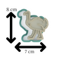 Emu Cookie Cutter & Embosser Safari Animal Biscuit Stamp