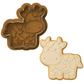 Cow Cookie Cutter & Embosser Farm Animal Biscuit Stamp