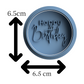 Happy Birthday Cookie Cutter & Embosser Stamp V3