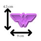 Wonder Woman Logo Cookie Cutter & Embosser