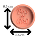 Boy or Girl Cookie Embosser & Cutter Set – Gender Reveal