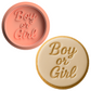 Boy or Girl Cookie Embosser & Cutter Set – Gender Reveal