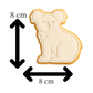 Koala Cookie Cutter & Embosser Safari Animal Biscuit Stamp