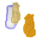 Golf Club Bag Cookie Cutter and Stamp Embosser - 8cm x 3.5cm