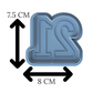 2-DIGIT Number 21 Cookie Cutter & Stamp