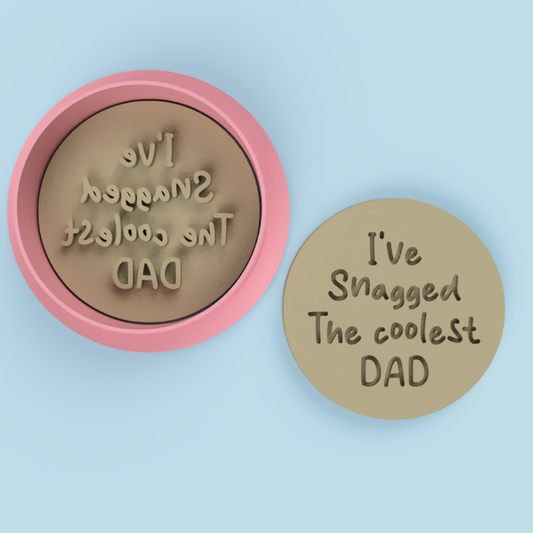 I've Snagged the Coolest Dad Cookie Stamp Embosser