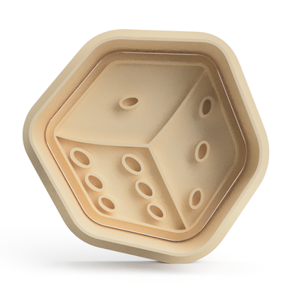 Dice cookie cutter & stamp