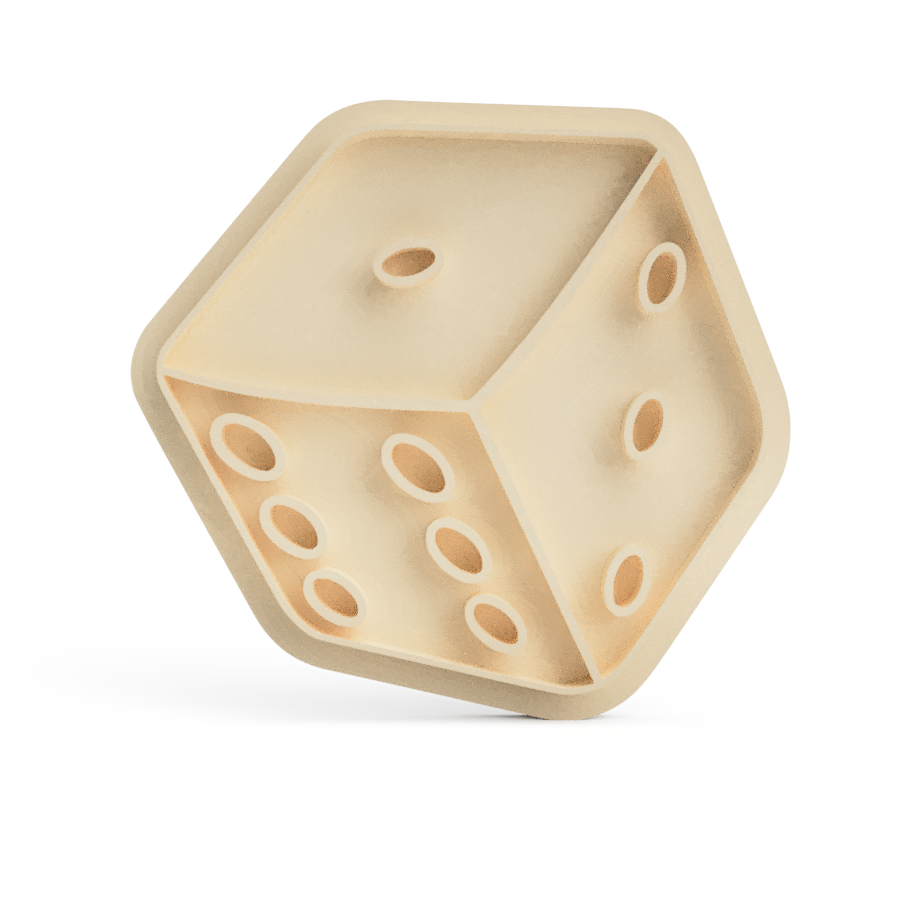 Dice cookie cutter & stamp