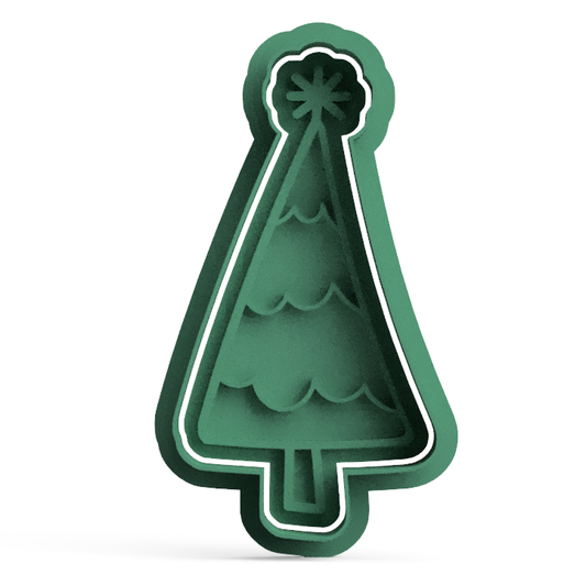 Christmas Tree Cookie Cutter & Stamp