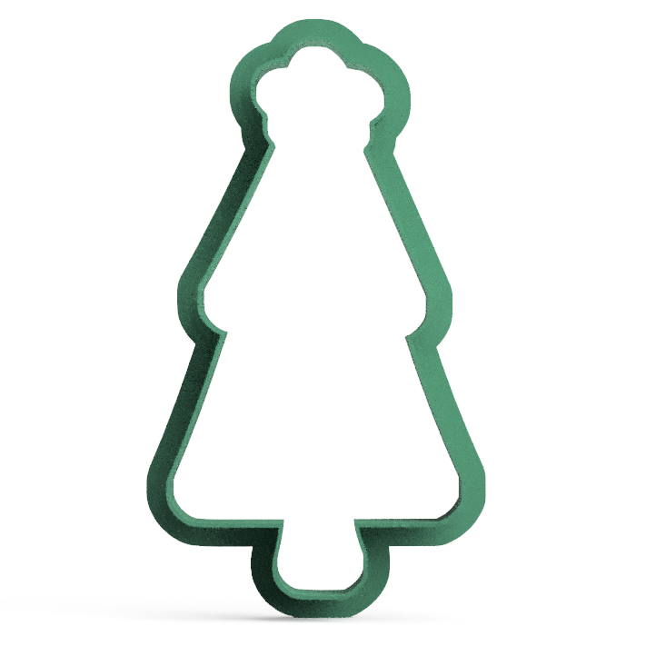 Christmas Tree Cookie Cutter & Stamp