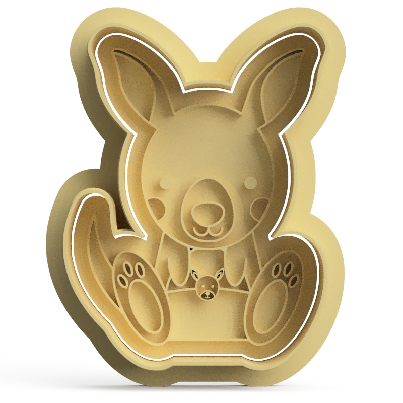 Kangaroo Cookie Cutter & Stamp V2