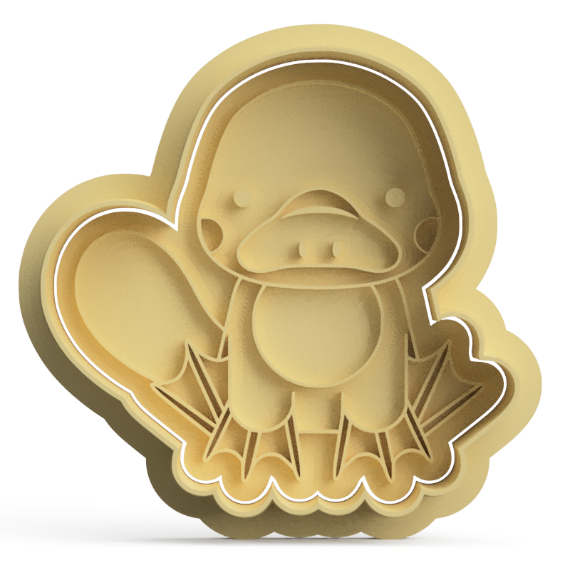 Platypus Cookie Cutter & Stamp V2