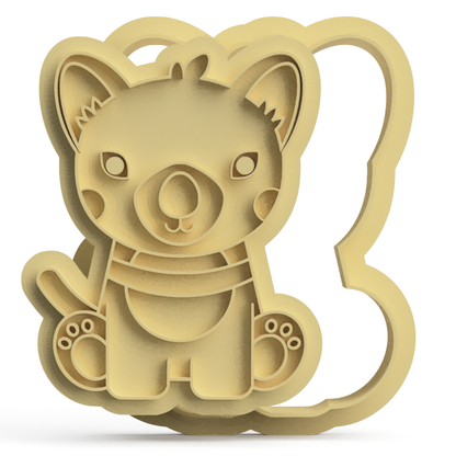 Tasmanian devil Cookie Cutter & Stamp V2