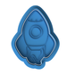 Rocket Ship Cookie Cutter and Embosser Stamp Set | Space, Blast Off, Birthday