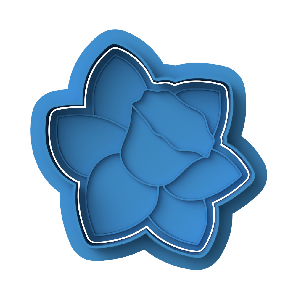 Daffodil Flower Cookie Cutter and Embosser Stamp Set | Narcissus, Spring, Easter, Floral